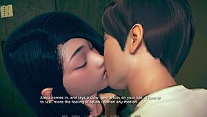 Curvy Character Explores 3D Anime World In Polyturnon 4