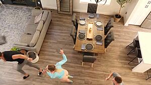 hot gamer chick blasted with cum