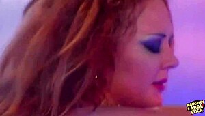 A well-endowed redhead biker babe receives a intense pounding on her prized motorcycle
