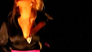 Classy European Woman in Satin Shoes Gets Spermed Outdoors