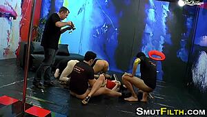 Watch this european slut get facialized!