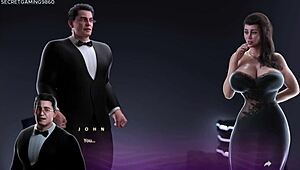 stepmom catches him fucking his milf friend in bed, then she wants that 10 inch cock too.