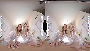naughty america 2 chicks same time vr with kenna james & veronica weston