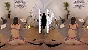 Crystal Rush Licks Balls In Office Fuck