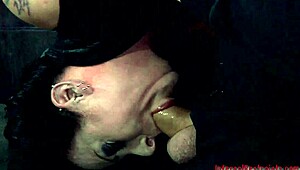 delectable maid in underwear masturbates and shows off her attributes