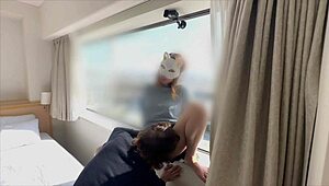 can you see us fucking through the glass? milf hentai blowjob