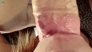 Extreme Close-Up POV Blowjob Fills My Mouth with His Cum