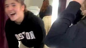 two hot russian teens dancing with juicy tits 😘