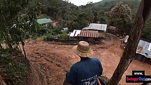 amateur teen couple fucks after elephant ride in thailand