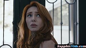 Yo, my ginger les friend loves pussylicking and fingering me