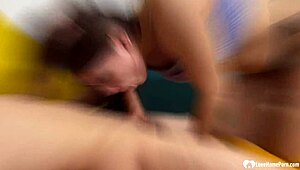 Babe Devours Cock Before Riding Hard!