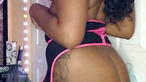 naej ae passionately shows off her big ass