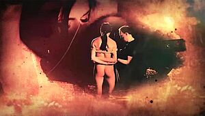 Rope Bondage Teen Punished In Garage