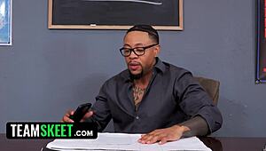 skyler, the innocent troublemaker, fucks dudes and sends nudes in school chats.