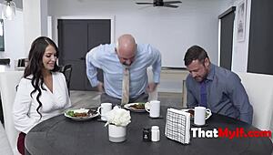 Whoa! Cuck Husband Catches Boss Railing Wife Alexa Payne in Shocking Scene!