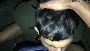 meu vizinho hétero deixou a namorada em casa pra vir na minha garagem me engasgar na pica dele