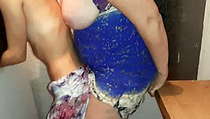 Strapon banging her hot until husband catches us