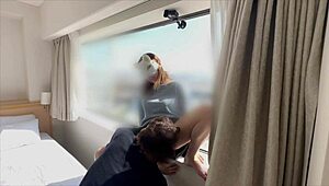 can you see us fucking through the glass? milf hentai blowjob