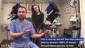 Human guinea pig Lainey moans with Hitachi wand orgasms in Florida lab