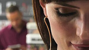 GenderX - Natalie Mars Drilled Hard in Gloryhole Stall