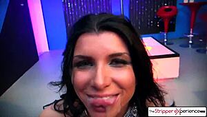 Romi Rain Delivers Intense Blowjob in Champagne Room for Your Big Cock.