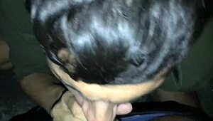 meu vizinho hétero deixou a namorada em casa pra vir na minha garagem me engasgar na pica dele