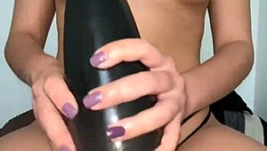 My Friend Prostitute Masturbates Me with Toy in POV