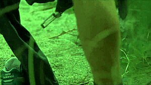 Latina shows bush in public while sucking monster cock