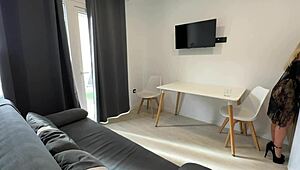 Blonde drives son's friend wild before pool party