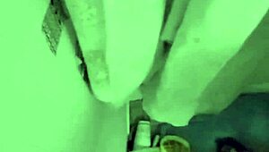 in this homemade scene, a cute chick in lingerie gets bound and deepthroats a cock until she gags