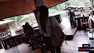 amateur teen couple fucks after elephant ride in thailand