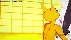 Digimon hentai series with Taomon in the second part