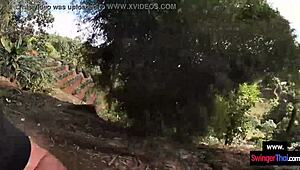 amateur teen couple fucks after elephant ride in thailand