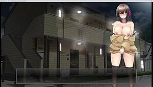 hey, late night exposure part 2, anime game fun with outdoor toys and hentai vibes 😏