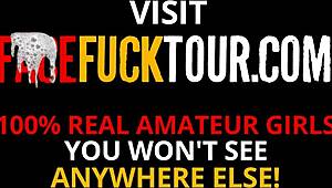 I pinned this cute 18yo colombian against the wall for deepthroat blowjob