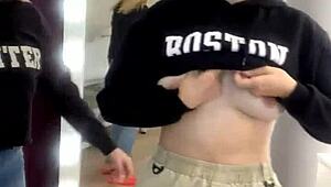 two hot russian teens dancing with juicy tits 😘