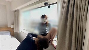 can you see us fucking through the glass? milf hentai blowjob