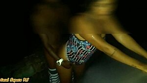 Latina dances naked outdoors, gets fucked on car hood