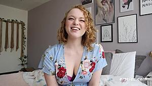 Sarah Revels in Her Sexy European Body During Solo Play