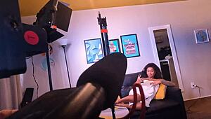 Pornstar Gets Assfucked with Monster Cock Before Facial Backstage