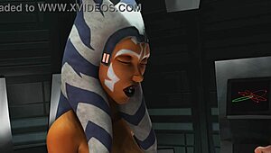 forbidden emotions star wars parody with hentai action