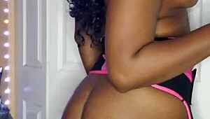 naej ae passionately shows off her big ass