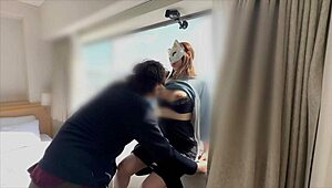 can you see us fucking through the glass? milf hentai blowjob