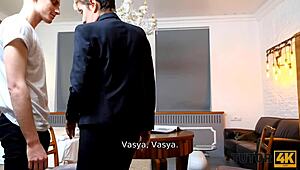 Tutor4k teacher is a respected woman that acts like a slut during sex