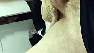 johnny gets a blowjob from the blonde