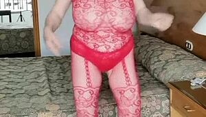 HUGE NATURAL TITS BOUNCING IN BODY STOCKINGS AND NAKED BY HOT MILF MARIAOLD