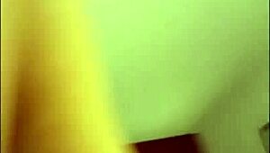 Blonde teen with big tits teases in sexy outfit