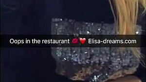 Second day in Paris flashing panties with big black cock