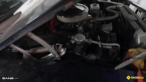 Thick Latina Stripper Fucks Mechanic!