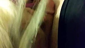 johnny gets a blowjob from the blonde